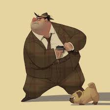 Mafia Dog By Ipad Pro Drawing Painting Animation Design Conceptart Illus Character Design Animation Cartoon Character Design Character Illustration