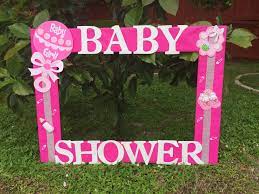 Bay Shower Baby Girl Photo Frame Cuadro Tematico Made By Thelma Villa Baby Shower Photo Frame Baby Shower Pictures Baby Shower Photo Booth Frame