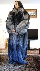 Huge Silver Fox Oversized Fur Coat Fur Street Style Fur Coat