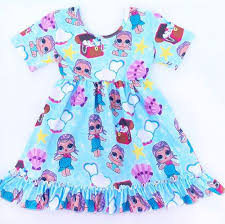 Lol Surprise Doll Boutique Dress Blue Sizes 12m 2 3 4 5 7 Ali Unbranded Ruffledress Sc Childrens Clothing Boutique Kids Boutique Clothing Childrens Clothes