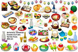 japanese authentic cuisine clipart by frankiesdaughtersdesign on creativemarket clip art japanese authentic unique fonts