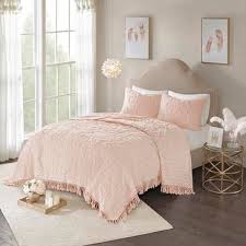 Lorient home 3 piece chevron stitched pintuck full queen comforter set 92in x 92in 2 shams 20in x 30in platinum. Chenille Bedspreads