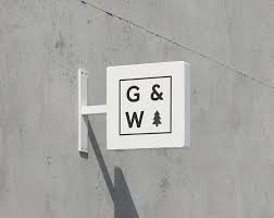 Black And White Sign Board Pin On Signboard