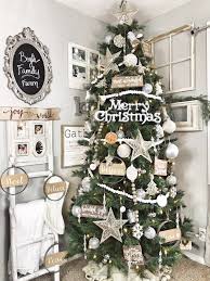 Neutral Farmhouse Christmas Tree Large Merry Christmas Silver Decorat Large Christmas Ornaments Traditional Christmas Decorations Diy Christmas Tree Ornaments