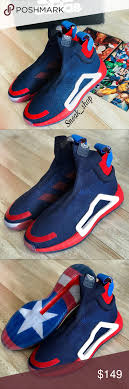 Top brands of the world. Nwt Adidas N3xt L3v3l Marvel Captain America Mens Captain America Shoes Shoes Sneakers Adidas Blue Adidas