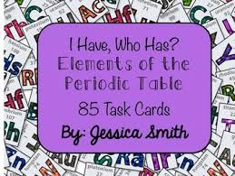 I Have Who Has Periodic Table Of Elements How To Memorize Things Periodic Table Teaching