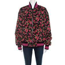 I'm looking for topshop's floral embroidered bomber jacket. Dolce Gabbana Pink Crepe Floral Print Oversized Bomber Jacket S Dolce Gabbana Tlc