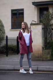 stutterheim mosebacke burgundy raincoat review outfit