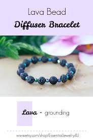 Stay Grounded And Calm With This Simple Yet Beautiful Lava Stone Diffuser Bracelet Ess Lava Bead Bracelet Essential Oil Bracelet Essential Oil Bracelets Lava
