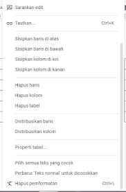 Tabel Google Docs Teks Presentasi Google