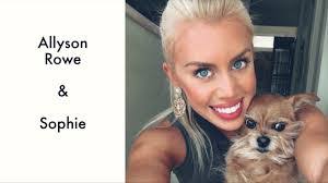 Allyson Rowe's Instagram, Twitter & Facebook