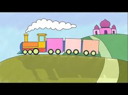 Contoh mewarnai gambar kereta api untuk mewarnai kereta api yang saya gambar dengan pemandangan alam yang cantik anak anak bisa dibebaskan menggunakan warna. Gambar Kereta Api Anak Tk Di Iringi Adzan Youtube