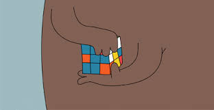The official springbok jigsaw puzzle company since 1963! Kitslam Csak Rubik S Cube Animated Gif Rubiks Cube Rubiks Cube Algorithms Cube