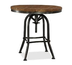 Weldon 27 Round Adjustable End Table Adjustable Side Table Side Table Wood End Tables