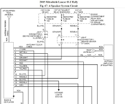 I have a 2004 mitsubishi lancer ralliart with the 7 specker system, 315 watt amp with 10 inch sub all factory. Need Wiring Schematics Or Car Stereo On Mitsubishi Lancer 2005 Oz Rally