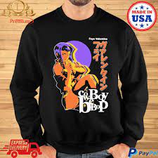 Official vintage faye Valentine cowboy bebop poster T-shirt, hoodie, tank  top, sweater and long sleeve t-shirt