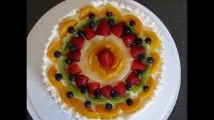 Combine the flour, baking powder and salt; Fresh Fruits With Whipping Cream Filling Sponge Cake ÙƒÙŠÙƒØ© Ø§Ø³ÙÙ†Ø¬ÙŠØ© Ù…Ø­Ø´ÙŠØ© ÙƒØ±ÙŠÙ… Ùˆ ÙÙˆØ§ÙƒÙ‡ Recipe 2 Youtube