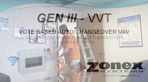 California economizer thermostat manual : Zonex Systems Gen Iii Vvt Vote Based Auto Changeover Vav With Wireless Programmable Thermostats Youtube
