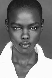 Why These Six Fashion Models Shaved Their Heads And Why They Re Absolutely Loving It Model Face Black And White Portraits Black Beauties
