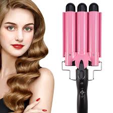 4 out of 5 stars with 136 ratings. Ceramic Hair Curler Triple Barrel Curling Iron Professional Hair Tools Styler 25mm 32mm Big Wave Hair Waver Roller Curling Wand Curling Irons Aliexpress