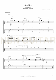 Adelita Franciso Tarrega Nbn Guitar Music Theory Guitar Music Tabs Sheet Music
