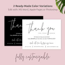 If time isn't of the essence, consider sending a handwritten card or note. Printable Business Thank You Card Template Corjl Thank You Etsy Business Card Wording Business Thank You Cards Business Thank You Card