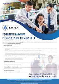 Since 2015 we have grown and developed rapidly to become a national bank, to continue growing bigger and healthier. Lowongan Kerja Online Pt Taspen Persero Besar Besaran Rekrutmen Lowongan Kerja Cpns Bumn Bulan Agustus 2021