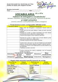 Diferentele calitative intre indicatorii care exprima starea economiei diverselor tari ori grupe de tari; Vocabularul Vi Worksheet