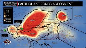 There are several major earthquake zones in north america. T T Seismic Zones Trinidad And Tobago Weather Center