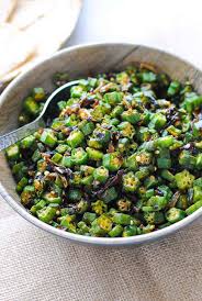 Dry Bhindi Sabzi Easy Indian Okra Stir Fry Without Slime Indian Ambrosia