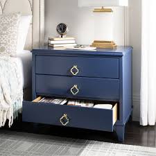 Rosdorf Park Blakely 3 Drawer Nightstand Reviews Wayfair Blue Nightstands Contemporary Nightstand Nightstand Decor