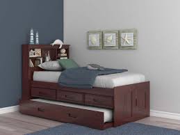 Benjara grooved wooden queen bed with bookcase headboard, white amazon $ 2760.18. Discovery World Furniture Merlot Twin Bookcase Captains Bed Acadia Stanford Viv Rae
