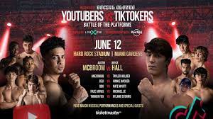There is a royal rumble set between two sectors of social media stars that will take place at hard rock stadium on june 12th. Watch Social Gloves Battle Of The Platforms Youtubers Vs Tiktokers 6 12 21
