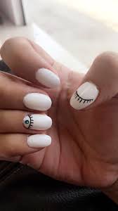 Evil Eye White Nails Design Evil Eye Nails Nails Red Nails
