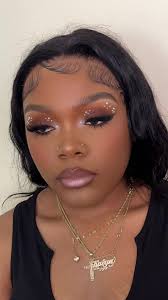 Natural Glam Makeup with Rhinestones and Pearls