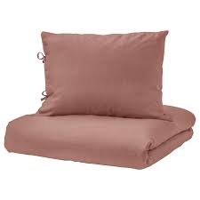 Puderviva Dekbedovertrek Met 2 Slopen Donkerroze 240x220 60x70 Cm Ikea In 2020 Dekbedovertrek Dekbed Ikea
