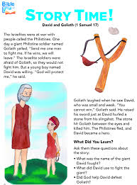 David Goliath Preschool Bible Lessons Easy Kids Bible Story For Children S Church Lessons Chi Preschool Bible Lessons Bible Stories For Kids Bible For Kids
