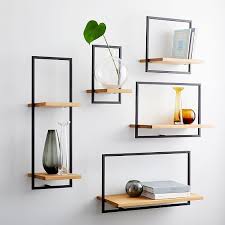 Shelfmate Wood Metal Shelves Collection Oak Black Wood And Metal Shelves Wood Floating Shelves Floating Shelves