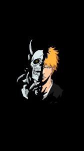 Bleach Ichigo Kurosaki Skull Anime Minimal 1080x1920 Wallpaper Bleach Anime Bleach Anime Ichigo Bleach Characters