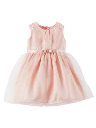 Free domestic shipping and 30 day returns. Carter S Carters Infant Baby Girls Pink Rose Gold Christmas Holiday Party Dress 24m Walmart Com Walmart Com