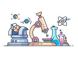 science and research line flat kit8 science illustration chemistry art science icons