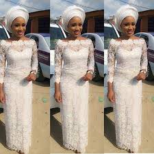 Latest Aso Ebi Styles 2016 White Lace Styles For Wedding African Lace Dresses Lace Fashion African Lace Styles