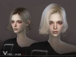 Sims 4 — leona hairstyle child by oranostr — leona hairstyle is a long. Wings Female On1228 Hair For The Sims 4 Sims Hair Womens Hairstyles Short Hair Styles