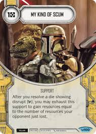 Spending acct+ qualifying direct deposit required for secured credit builder visa® card. My Kind Of Scum Star Wars Destiny Card Game Wikia Fandom