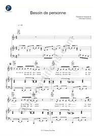 Besoin de personne quand je me suis fait ma loi besoin de personne quand il est venu vers moi. Besoin De Personne Piano Sheet Music Veronique Sanson Digital Sheet Music