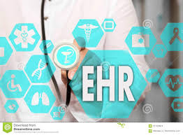 Electronic Health Record Ehr On The Touch Screen With