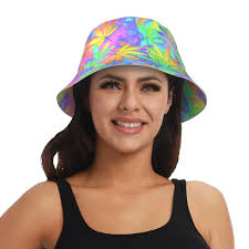 Take A Little Trip With Weed Bucket Hat Sun Cap Pot Psychedelic 420 Weed  Design Thc Stoner Mary Jane Kush Cbd Smoke Get High