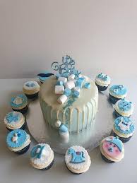 This theme can easily be carried into the decorations, and works well for both baby boys and girls. Baby Boy Shower Cake And Cupcakes Cake By Cakesdecor