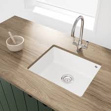 Gray sinklink by mr direct sinks and faucets. Single Bowl Undermount White Composite Granite Kitchen Sink Enza Madison Beba 26202 Appliances Direct