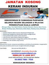Walk in interview is available. Iklan Jawatan Kerani Puspakom Kerja Kosong Kerajaan